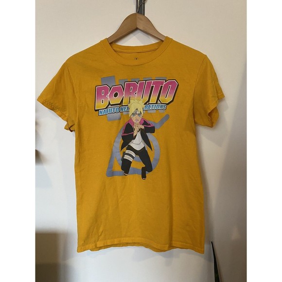 Boruto Naruto Next Generation Yellow Unisex T Shirt Size Small - Picture 1 of 8